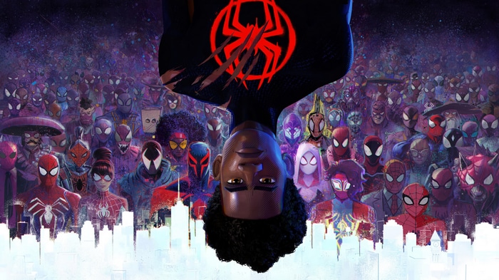 Miles Morales and Spider-People in Spider-Man: Across the Spider-Verse 4K