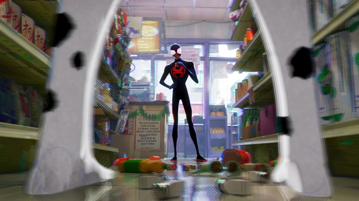 Miles Morales in a convenience store