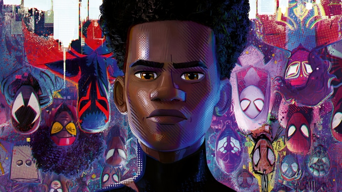 Miles Morales and Spider-People in Spider-Man: Across the Spider-Verse 4K