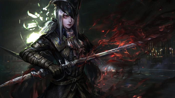 Bloodborne Hunter with Sword and Dagger