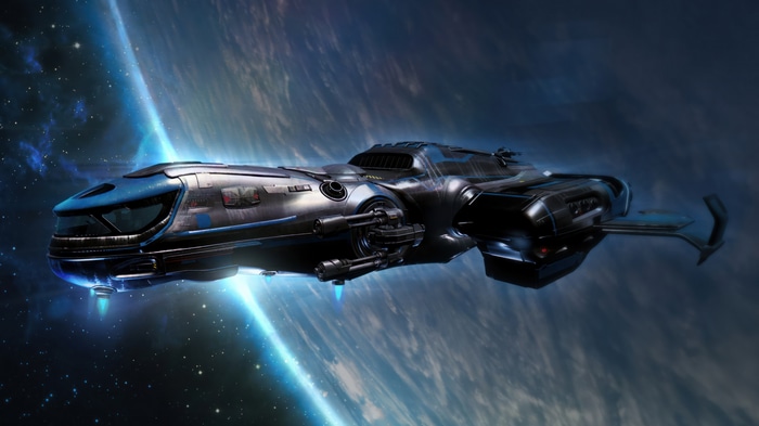 Star Citizen Spaceship in Space
