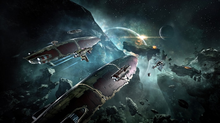 EVE Online 4K Space Battle