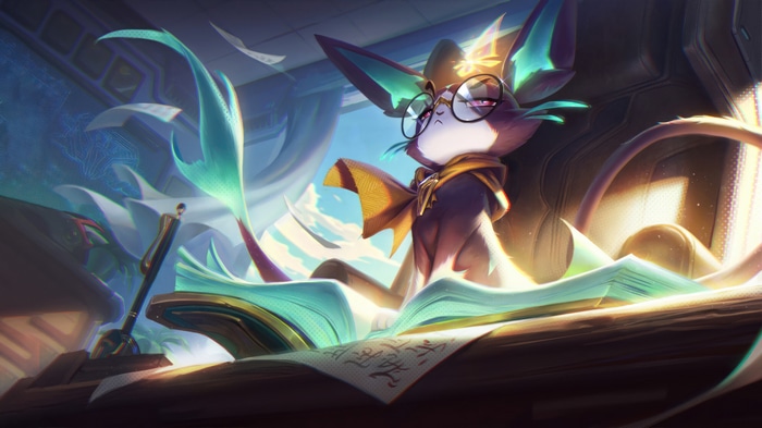 Yuumi in League of Legends Splash Art 4K