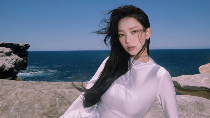 Karina from Aespa by the ocean