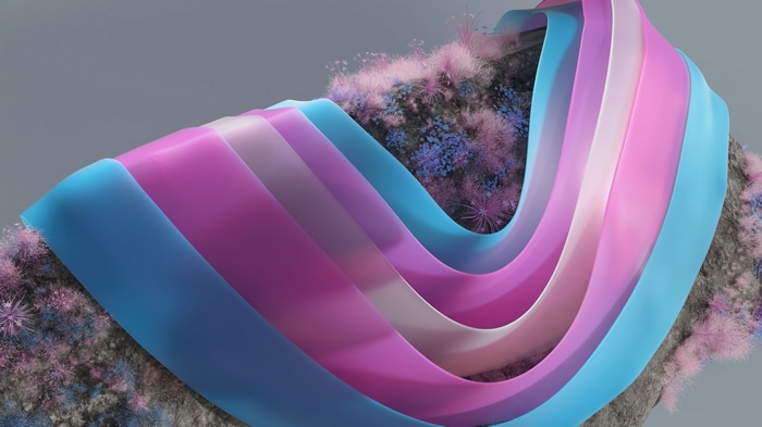 Windows 11 Abstract Digital Art 4K