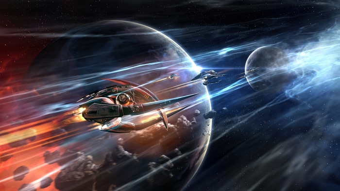 EVE Online 4K Space Battle
