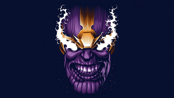 Thanos 4K Marvel Comics Art