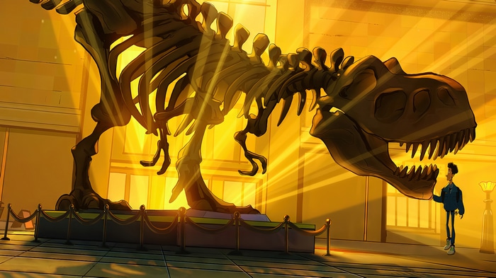 Tyrannosaurus Rex Skeleton in Museum
