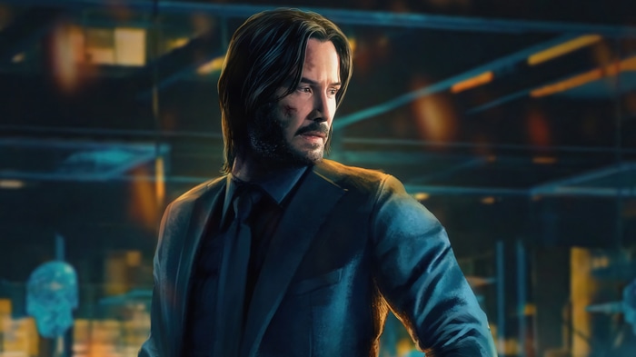 John Wick in a suit, 4K