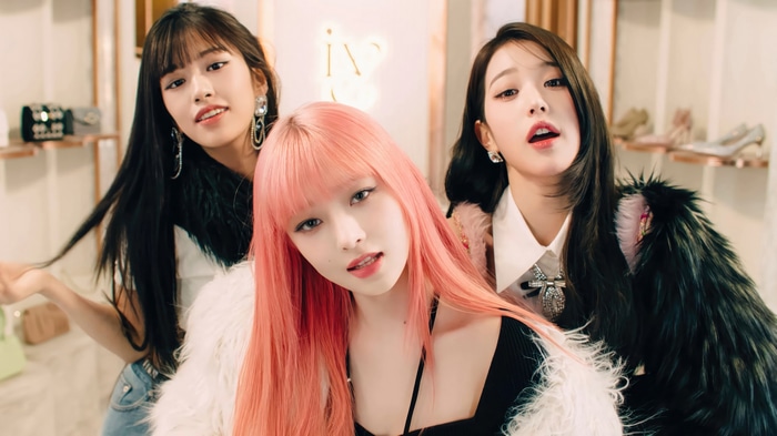 IVE members Rei, Yujin, and Wonyoung in 4K