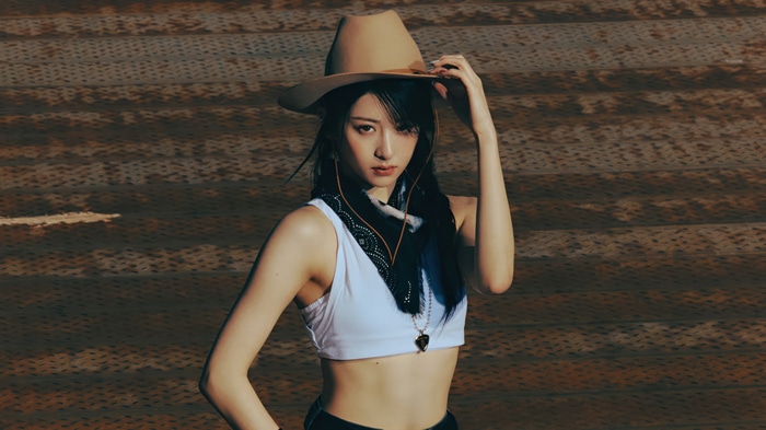 Huh Yun-jin in a Cowboy Hat