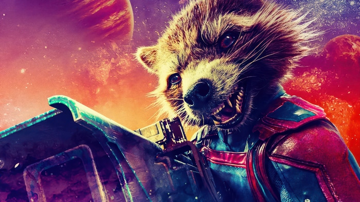 Rocket Raccoon in Guardians of the Galaxy Vol. 3 4K