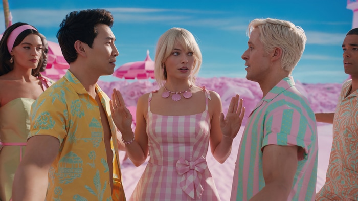 Barbie: Margot Robbie, Ryan Gosling, Simu Liu in 4K