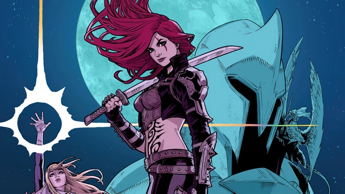 Katarina and allies in League of Legends 4K
