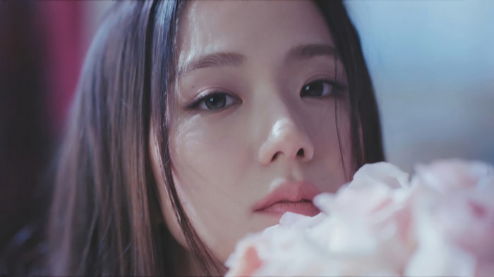 Jisoo from BLACKPINK with flowers