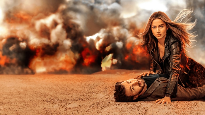 Ana de Armas and Chris Evans in Ghosted 4K