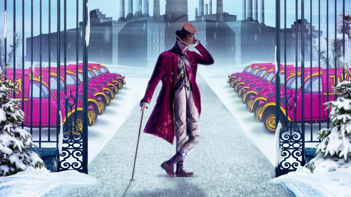 Timothee Chalamet as Wonka in 4K