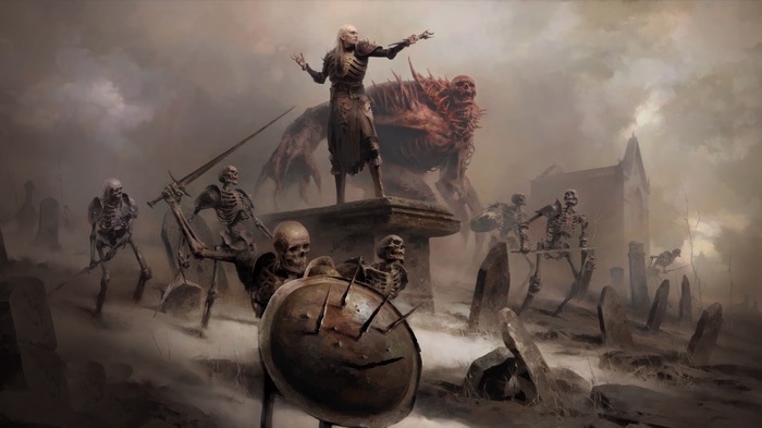 Diablo IV Necromancer Army of Skeletons 4K