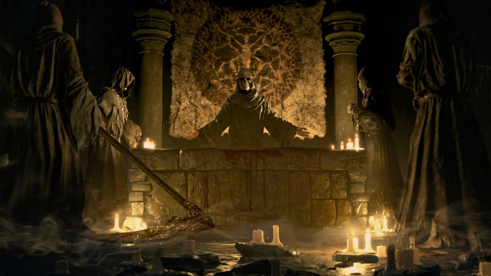 Resident Evil 4 Remake 4K ritual scene