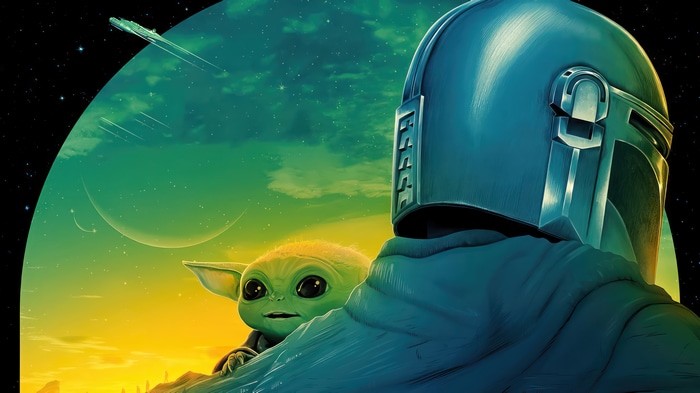 The Mandalorian and Grogu in 4K