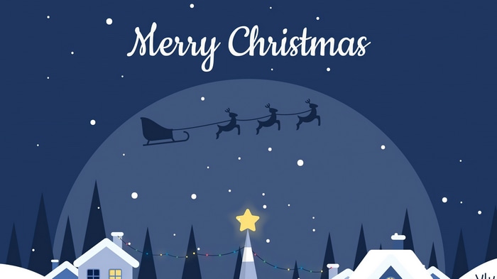 Merry Christmas with Santa's Sleigh