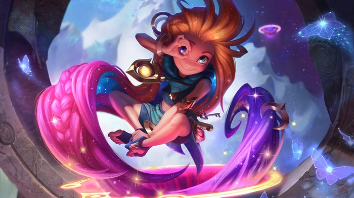 Zoe Splash Art from League of Legends 4K