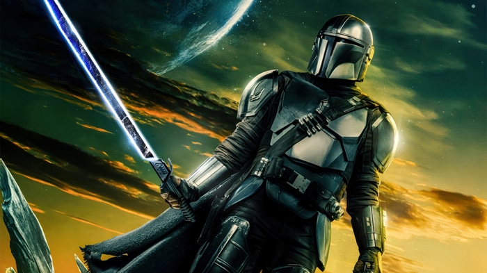 The Mandalorian with Darksaber 4K