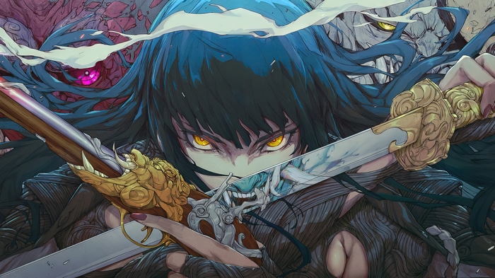 Anime Girl with Katana and Pistol