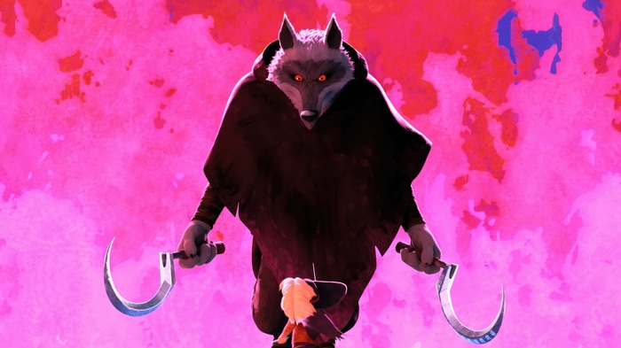 Wolf from Puss in Boots: The Last Wish with Sickles