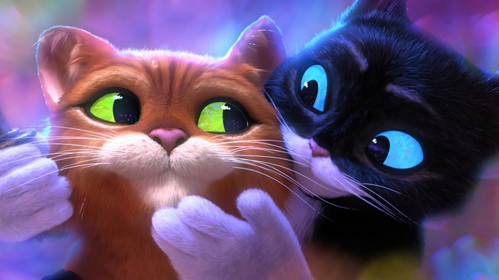 Kitty Softpaws and Puss in Boots in 4K