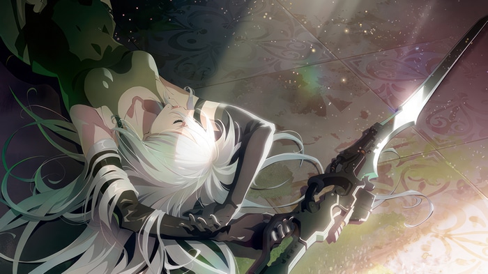 YoRHa A2 with a sword in 4K