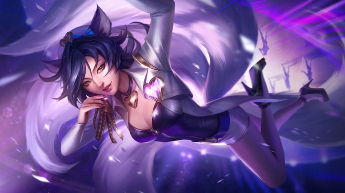Ahri from League of Legends 4K Splash Art