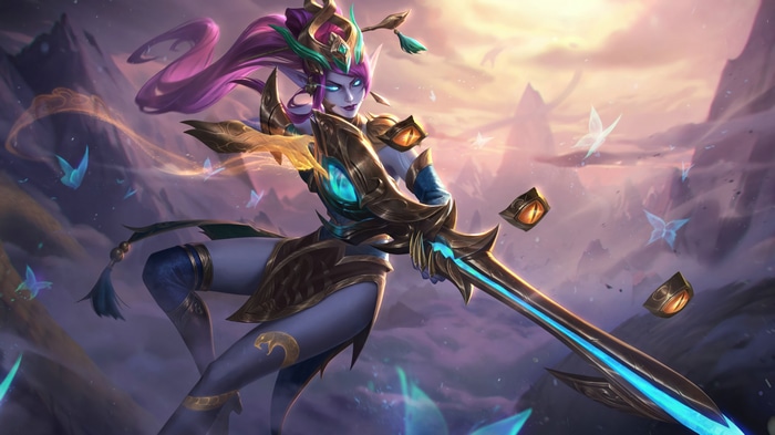 Lunar Wraith Caitlyn Splash Art 4K