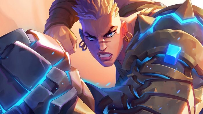 Wayfinder Character with Glowing Gauntlets