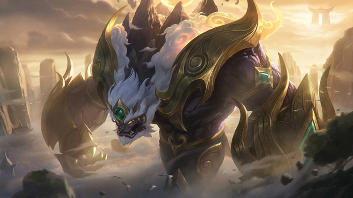 Lunar Malphite Splash Art 4K