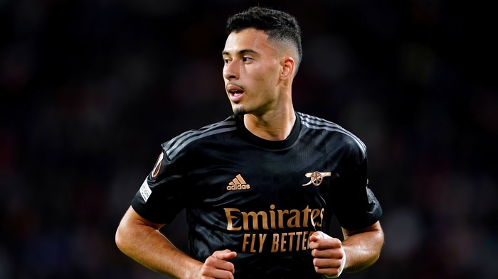 Gabriel Martinelli in Arsenal Football Kit 4K