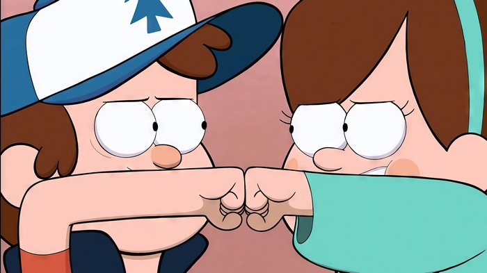 Gravity Falls: Dipper and Mabel Fist Bump