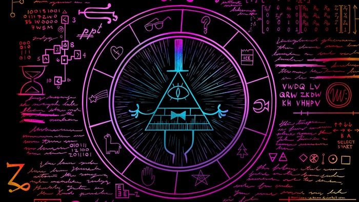 Bill Cipher Zodiac Wheel 4K