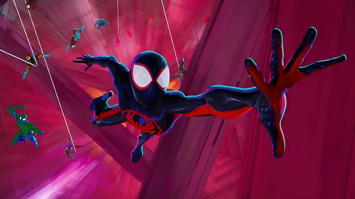 Miles Morales and other Spider-People in Spider-Man: Across the Spider-Verse 4K
