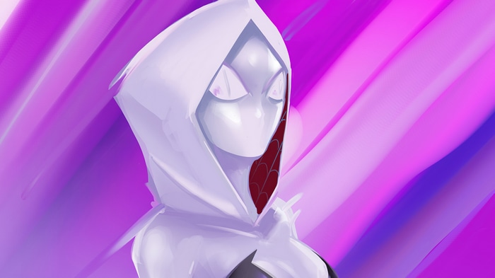 Spider-Gwen in Spider-Man: Across the Spider-Verse 4K