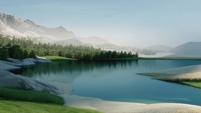 Microsoft Windows 11 Landscape Scenery 4K