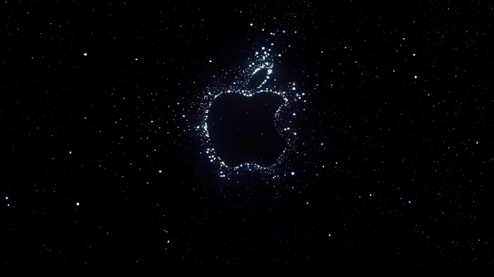 Apple Logo in Stars 4K
