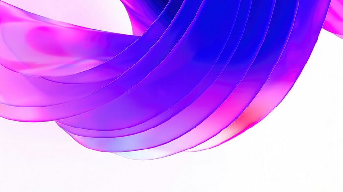 Abstract 4K technology with purple and blue swirls