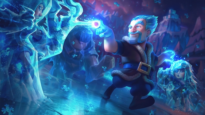 Clash Royale Ice Wizard and Frozen Characters