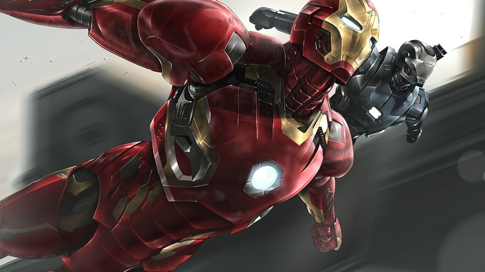 Iron Man and War Machine in 4K