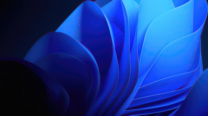 Windows 11 4K Abstract Blue Waves