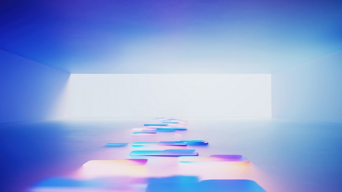 Windows 11 4K Abstract Light Path