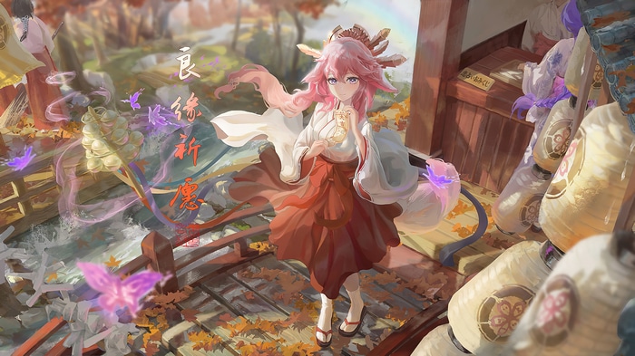 Yae Miko from Genshin Impact in 4K