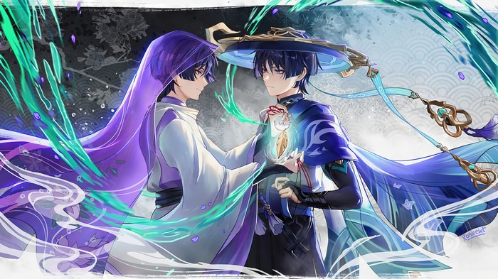Wanderer and Scaramouche from Genshin Impact 4K