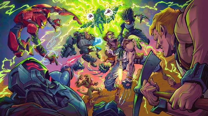 Fortnite Marvel Comics Characters Battle 4K